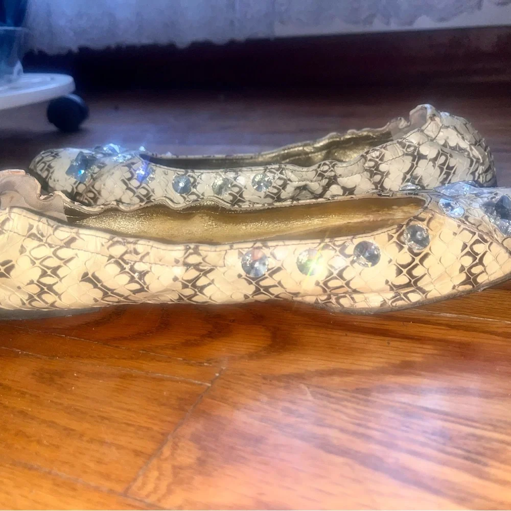 Authentic Dolce & Gabbana Snake Skin Ballet Flats - Picture 6 of 7
